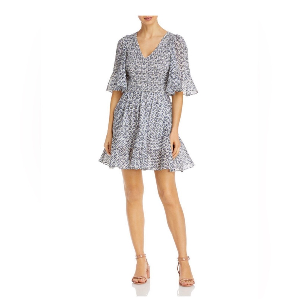 La Vie by Rebecca Taylor BLUE Petula smk dress.